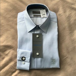 Calvin Klein Non-Iron Slim Fit Dress Shirt.